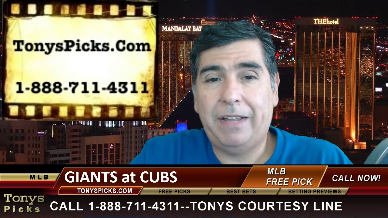 MLB Pick Chicago Cubs vs. San Francisco Giants Odds Prediction Preview 8-20-2014