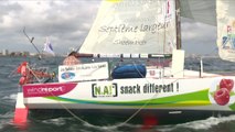 Arrivée de la 2ème et dernière étape de la course Les Sables-Les Açores-Les Sables