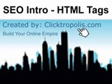 Search Engine Optimation (SEO) Intro - HTML Tags