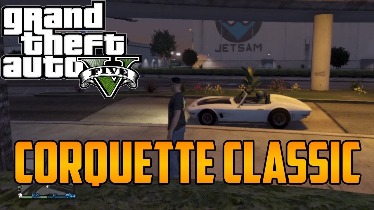 GTA 5 - New "Corquette Classic" Car From Flight School DLC (GTA 5 Online Gameplay)