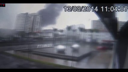 Novo vídeo inédito mostrando a queda do avião de Eduardo Campos