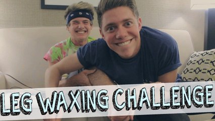 LEG WAXING CHALLENGE w/ Jonah Green