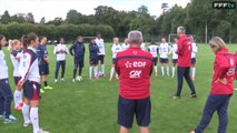 Equipe de France Féminine : l'entraînement des Bleues à Clairefontaine