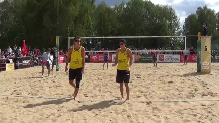 Bryl-Kujawiak POL vs Kovatsch-Kissling, J. SUI 3è set 2-1 (21-19, 15-21, 18-16)