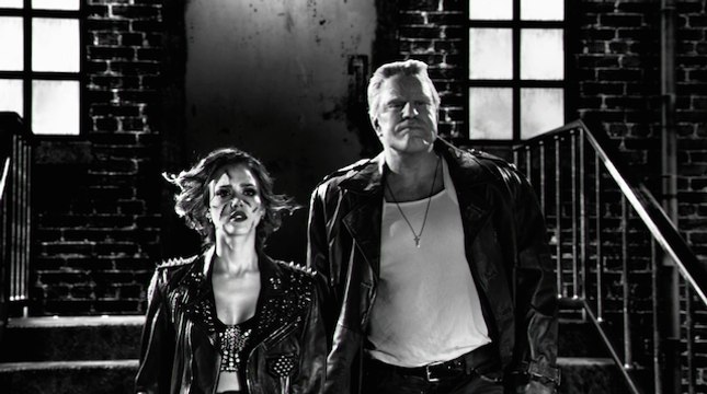 Jessica Alba, Mickey Rourke in SIN CITY 2 Movie Clip ('Nancy Marv Bikers')