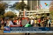 Paraguay: protestan contra la privatización de tierras en los Bañados