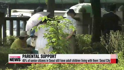 Download Video: 45p of senior citizens in Seoul still have adult children living with them Seoul City