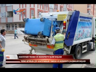 KONTEYNER YIKAMA VE DEZENFEKTE İŞLEMİ BAŞLADI