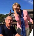 Original George W. Bush -  Ice Bucket Challenge : now to Bill Clinton