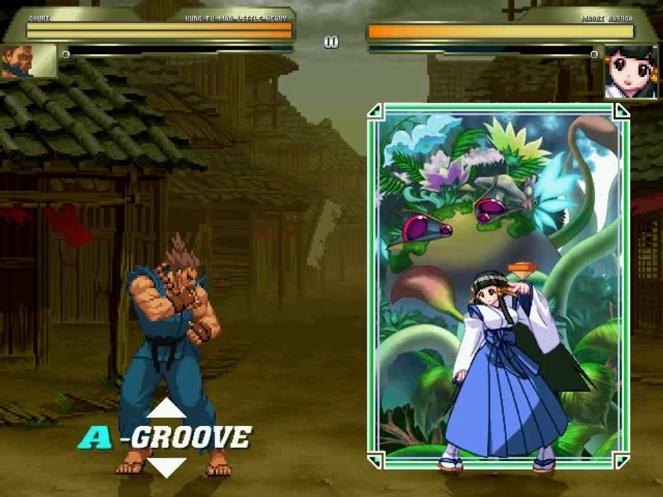 豪鬼が春日 舞織をボコるMUGENリョナ動画 Ryona MUGEN broly Maori_Kasuga アルカナハート_1