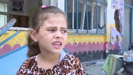 Les écoles, hébergement de fortune pour les réfugiés de Gaza