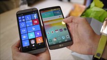 HTC One M8 for Windows vs LG G3 first look