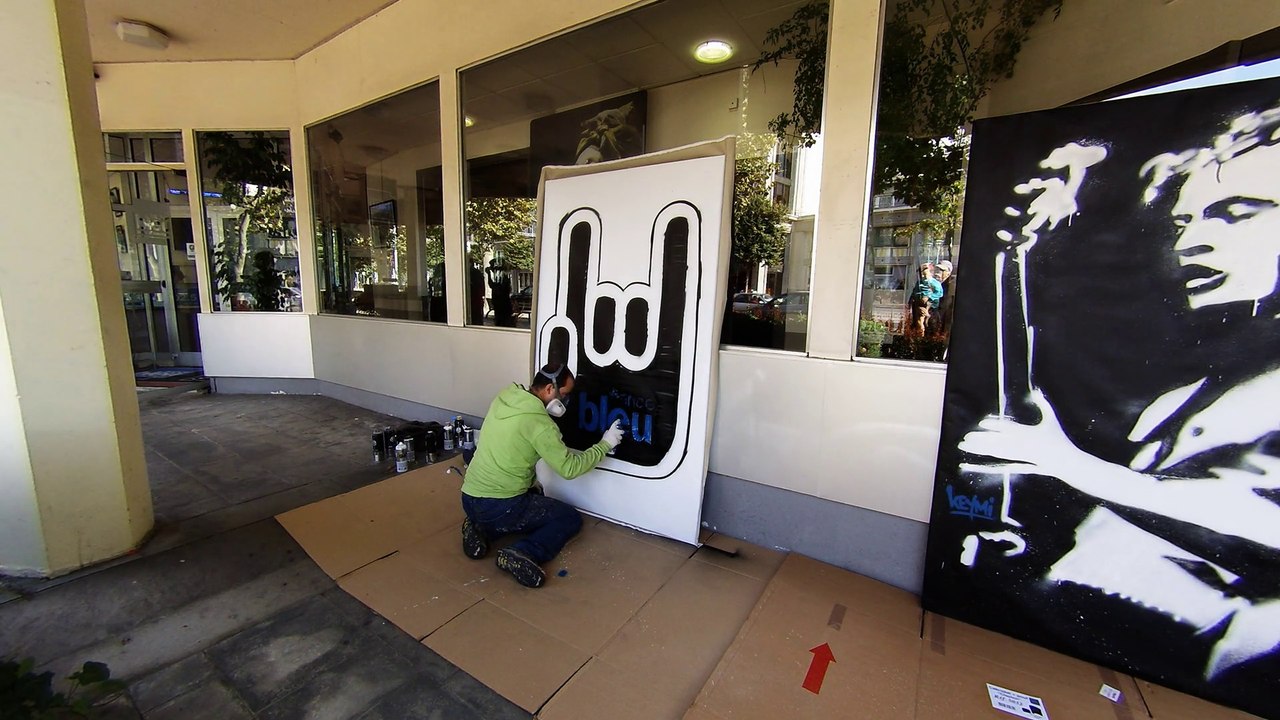 Keymi graffe pour France Bleu Pays d'Auvergne, suite & fin