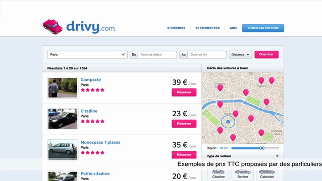 Location de voiture entre particuliers : Pub TV Drivy