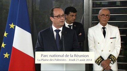 Discours du président de la République lors de la visite du Parc national de la Réunion, à La Plaine de Palmistes, sur l'Ile de la Réunion