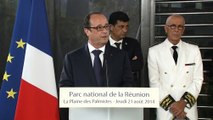Discours du président de la République lors de la visite du Parc national de la Réunion, à La Plaine de Palmistes, sur l'Ile de la Réunion
