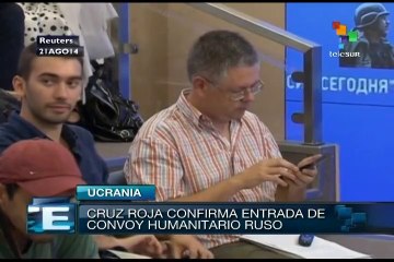 Logra Cruz Roja que cruce la frontera la ayuda rusa a ucranianos