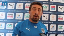 Mickaël Ivaldi - Talonneur de Montpellier avant le match MHR-Grenoble