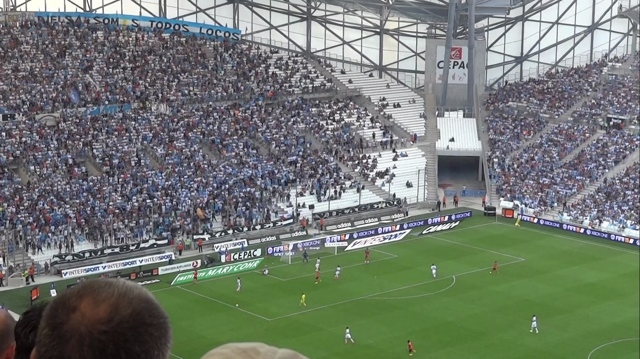 "Aux Armes" pendant le match Olympique de Marseille / Montpellier Aout 2014