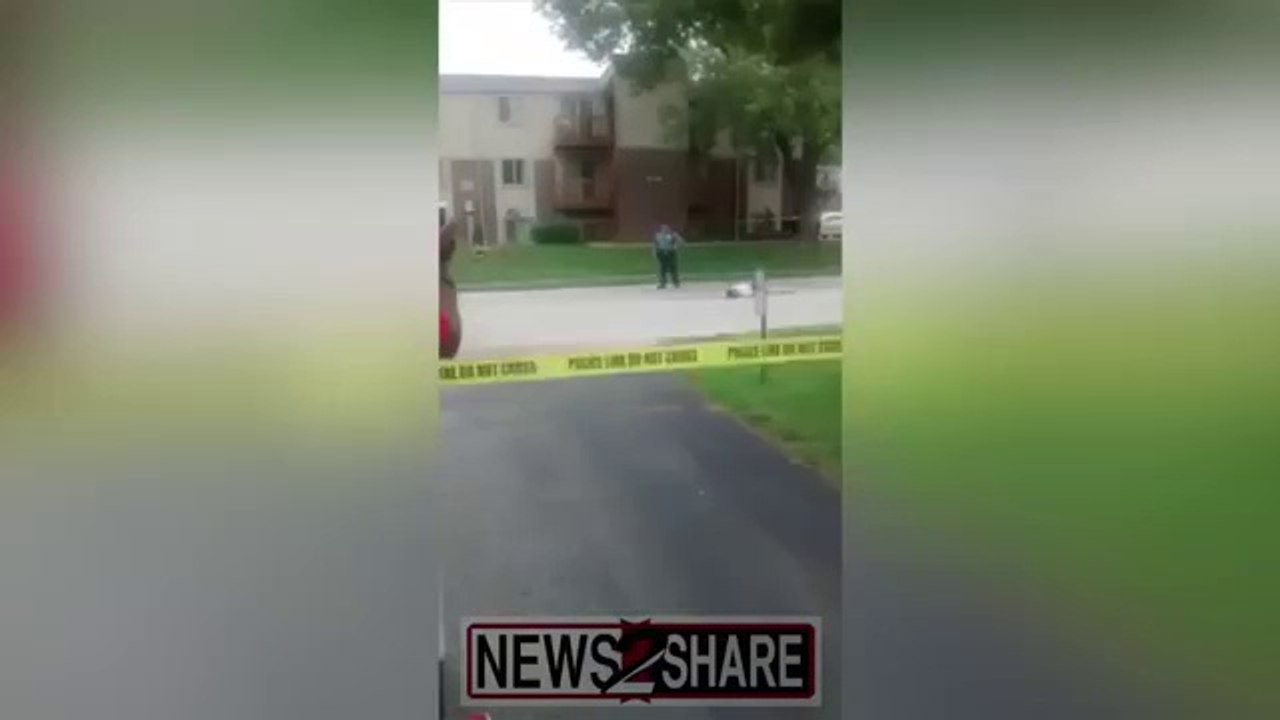 Michael Brown Body Covered by Sheet