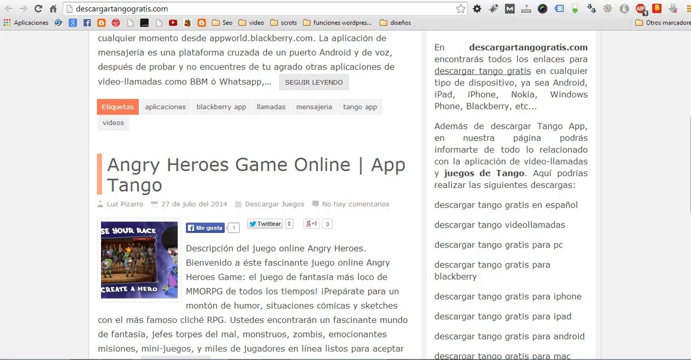 blog oficial de tango en español