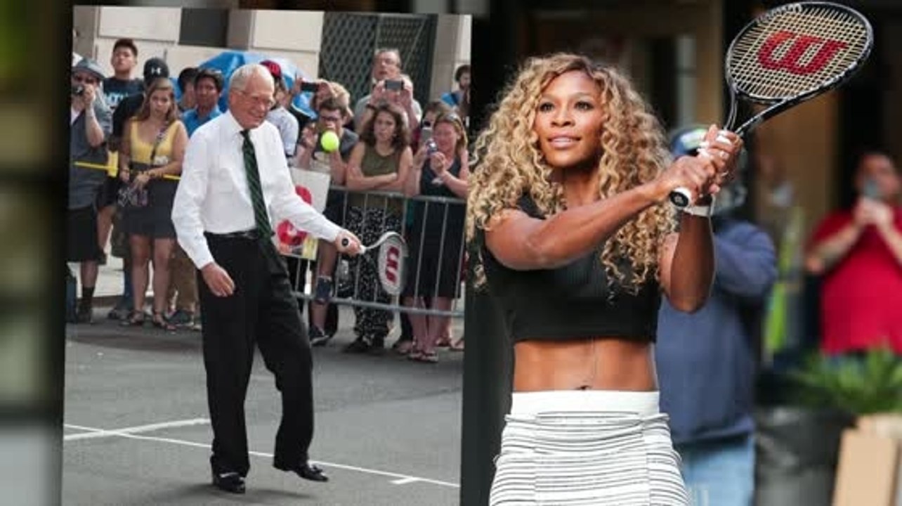 Serena Williams bringt David Letterman neue Tricks bei