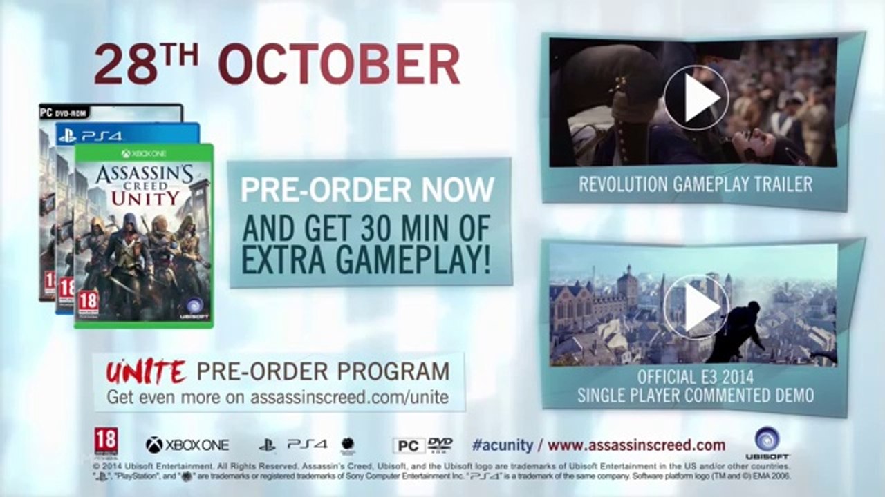 Assassin's Creed Unity - ACU Inside The Revolution Official Trailer (HD 1080p) PC PS4 Xbox One