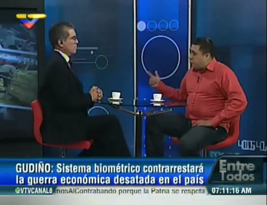 (Vídeo) Jimmy Gudiño Sistema biométrico contrarrestará la guerra económica en el país
