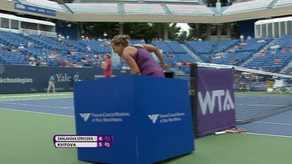 WTA Connecticut: Kvitova bt Zahlova Strycova (6-4 6-1)