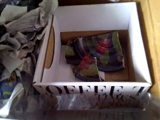 Opening a package - my prize for winning a contest conducted by Cafe Coffee Day (part 2)