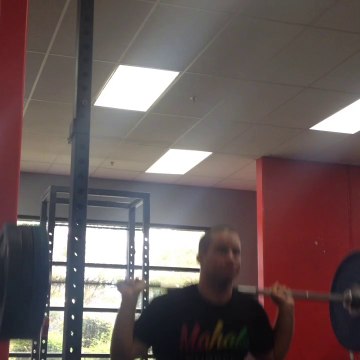 8/18- back squat, first set. 225 lbs, 3 reps
