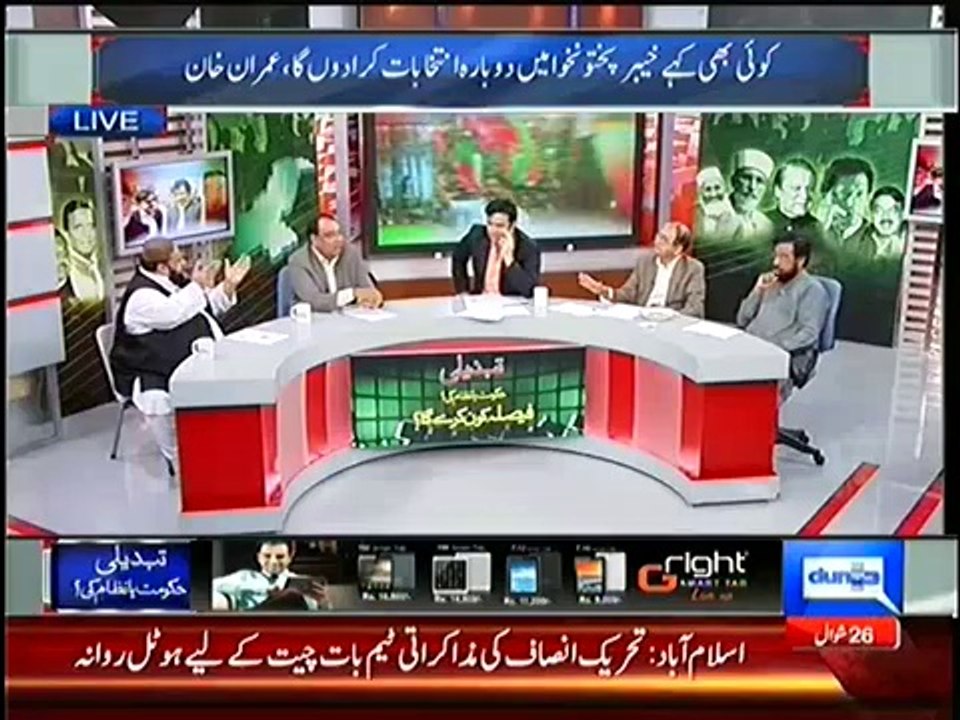 Intense Fight Between Analyst Anjum Rasheed and Maulana Tahir Ashrafi in a Live Show - Tune.pk