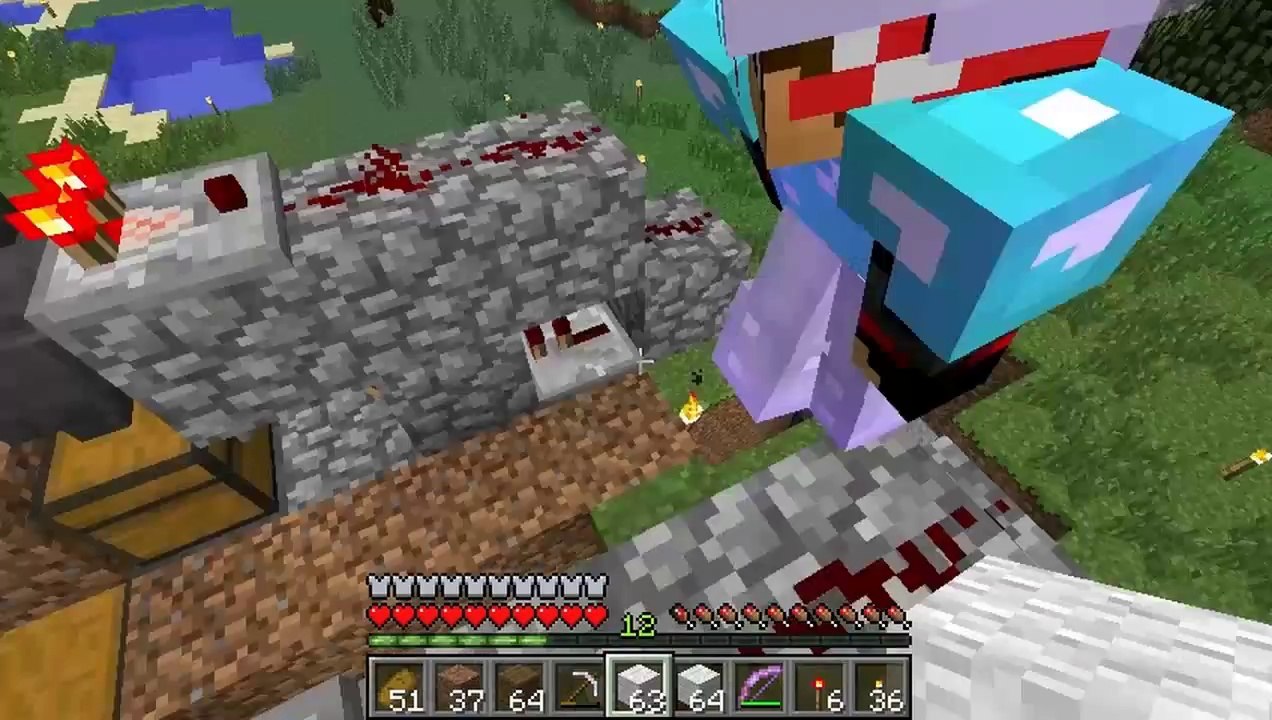 Tackle⁴⁸²⁶ Minecraft (1.7.9) #53 - Farm ขนแกะ- เครื่องคัดแยก