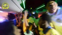 احتفالات نجوم  النصر في الباص بعد التتويج ببطولة الدوري