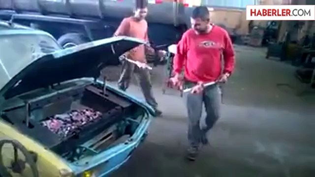 Arabada Mangal Keyfi Yaptılar