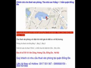 Cho thuê văn phòng giá rẻ quận đống đa - 0966688159