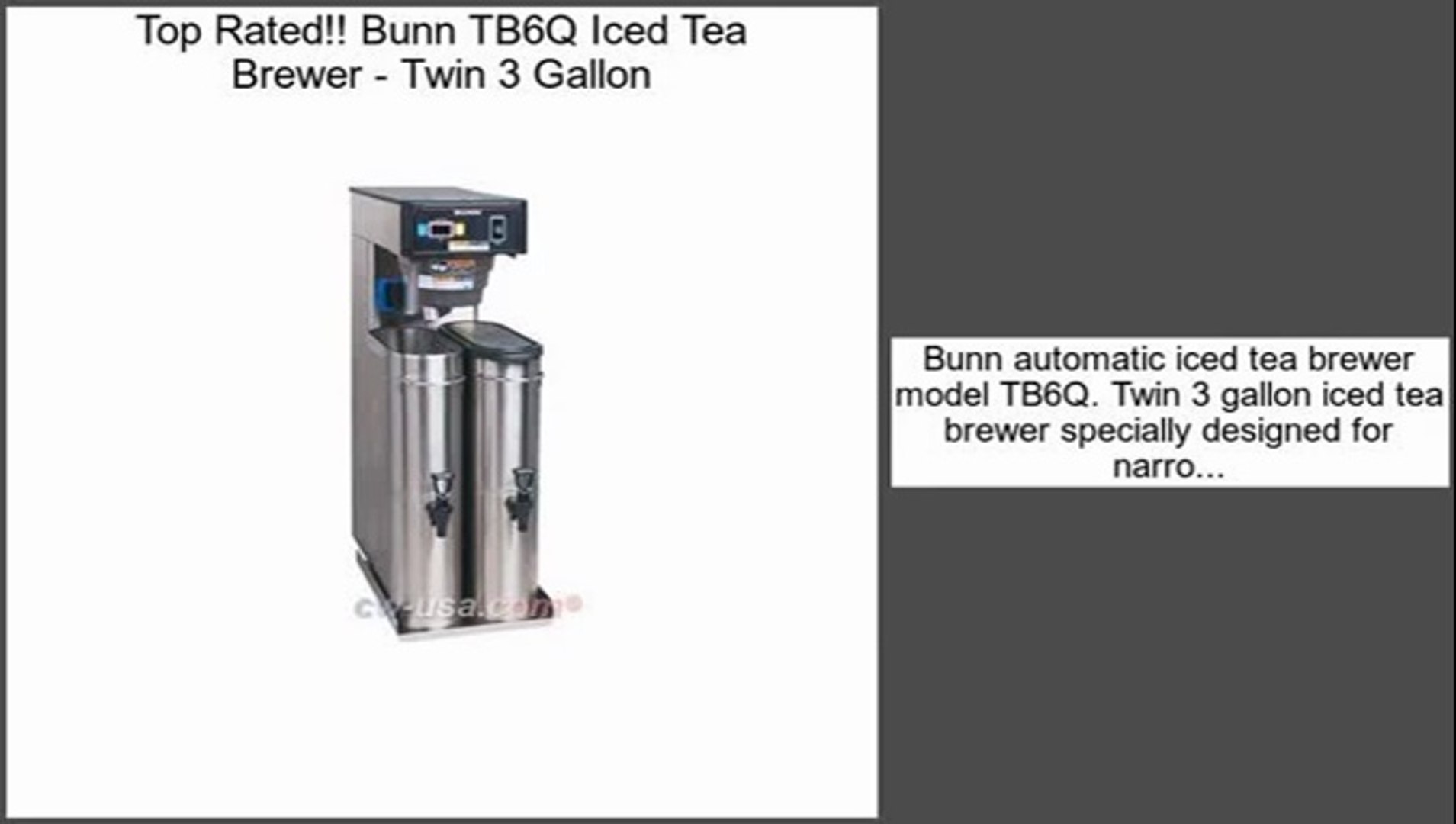 Commercial Tea Brewers, Iced Tea Brewers