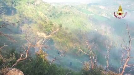 Venarotta (AP) - Scontro fra Tornado, spegnimento incendio (20.08.14)
