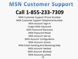 1-855-233-7309 MSN Password Recovery Reset Customer Support Helpline Number