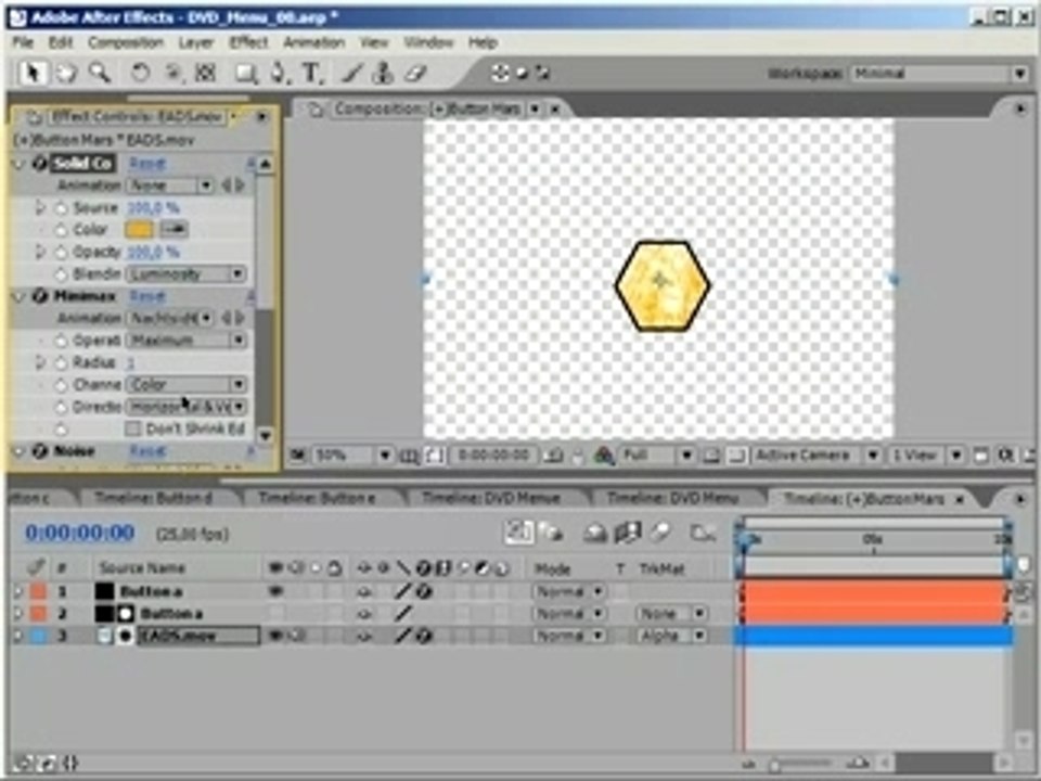 Tuto After Effects - Creer 1 menu de DVD