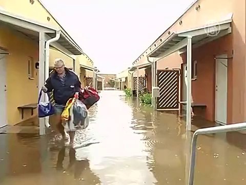 Из-за наводнений в Швеции не ходят поезда