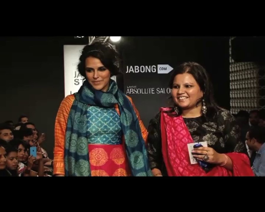 LFW Neha Dhupia turns showstopper for Swati Vijaivargie