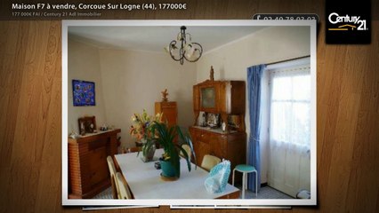 Maison F7 à vendre, Corcoue Sur Logne (44), 177000€