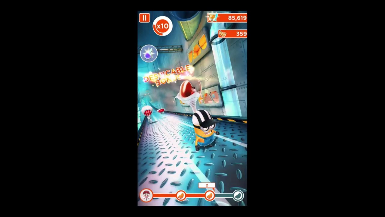 Despicable Me 2  Minion Rush - Beat Vector 3 Times All Fruits Collected