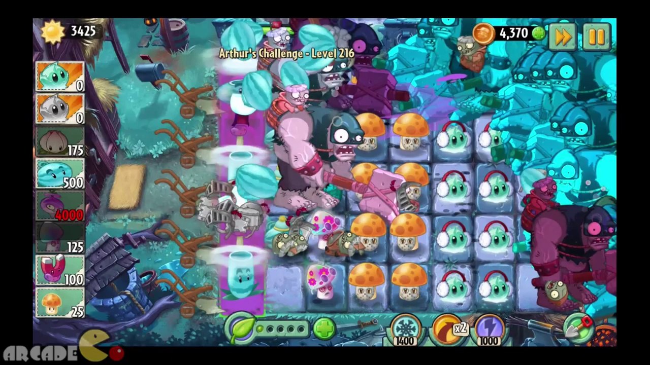 Plants Vs Zombies 2  Update News THE BEACH 6th World Dark Ages Arthur's Challenge 216