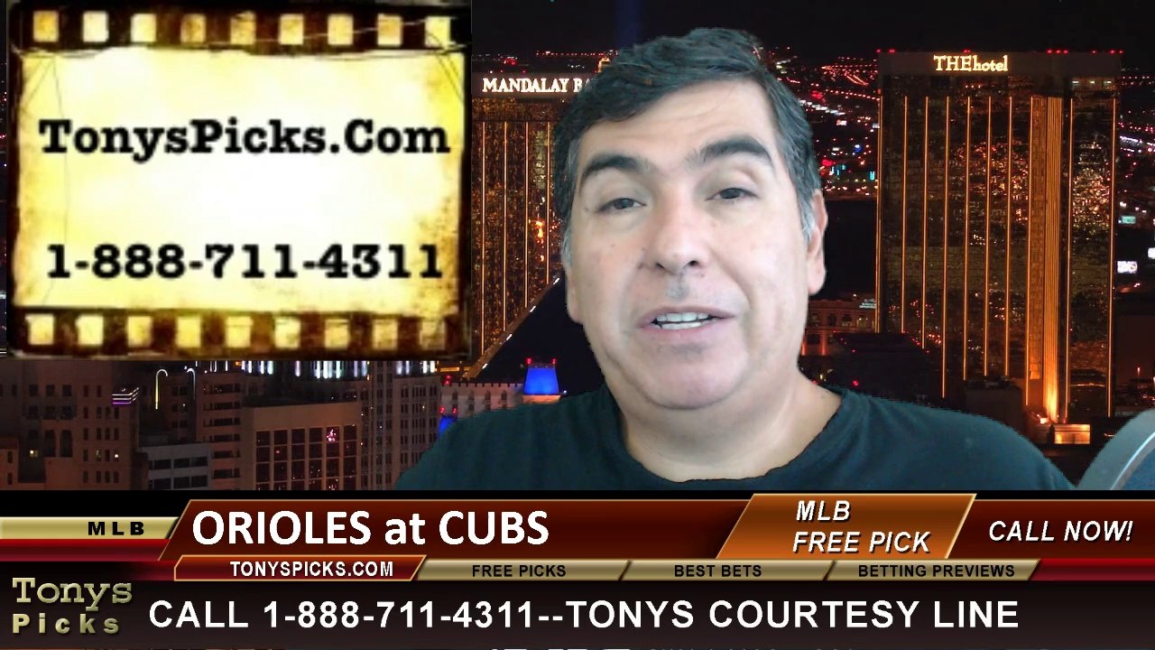 Chicago Cubs vs. Baltimore Orioles Pick Prediction MLB Odds Preview 8-22-2014