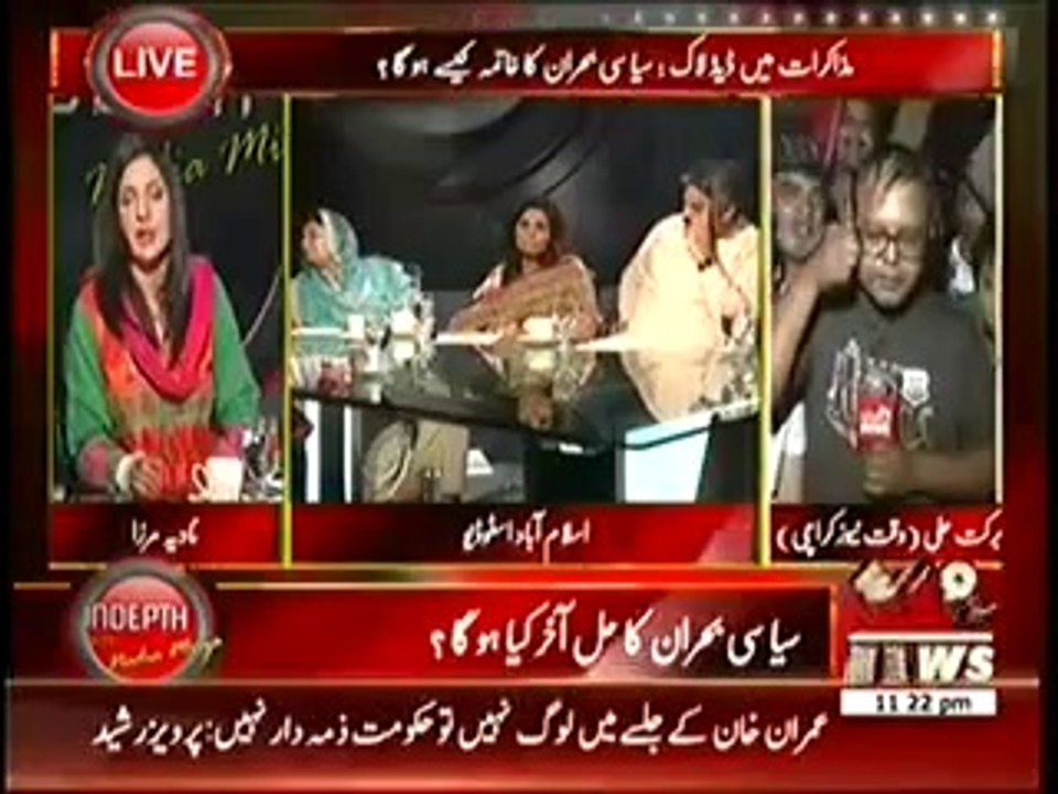 Indepth With Nadia Mirza 11_00pm to 12_00am (21st August 2014) Red Zone Dharna Special