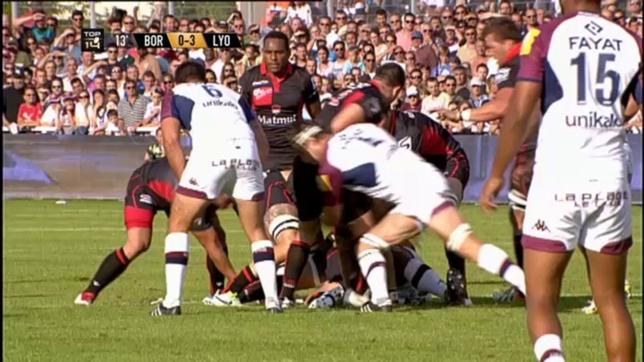 TOP14 journée 3, Bordeaux – Lyon 18-9
