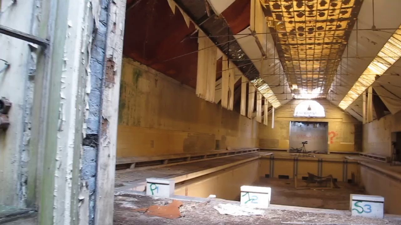 Visite à l'intérieur des Bains dunkerquois, Dunkerque, le 20 août 2014