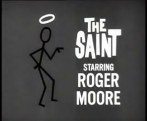 The Saint intro b/w 60s Roger Moore